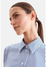 Hemdbluse aus Baumwollsatin in Mittelblau |  Seidensticker Onlineshop