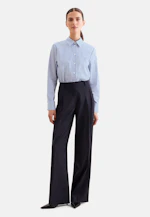 Hemdbluse aus Baumwollsatin in Mittelblau |  Seidensticker Onlineshop