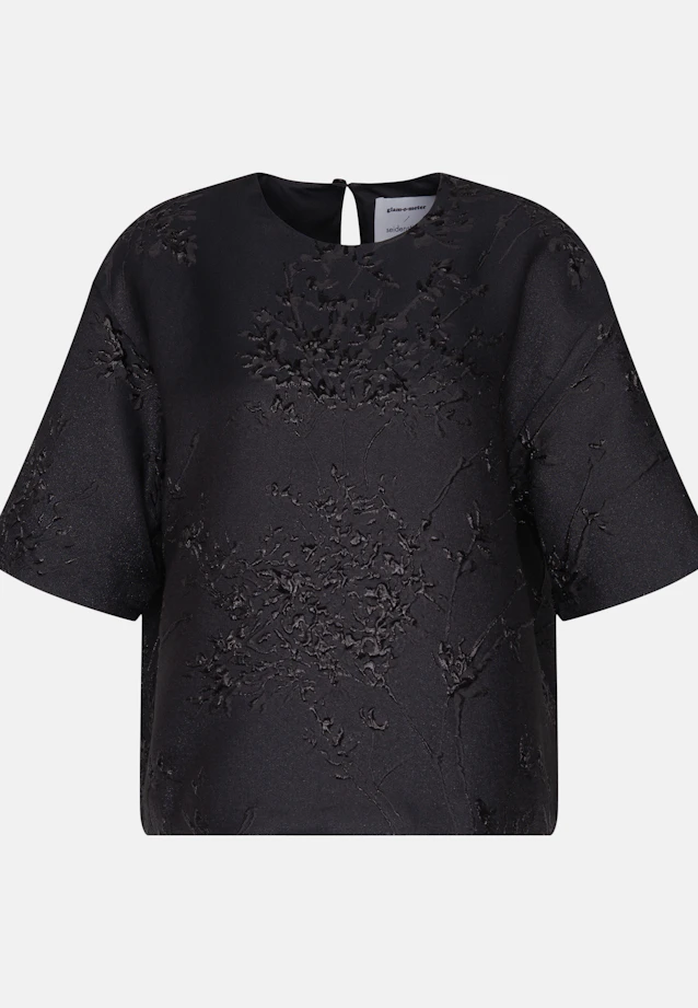 Oversized Shirt aus Spitze in Schwarz |  Seidensticker Onlineshop