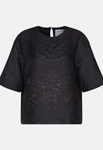 Oversized Shirt aus Spitze in Schwarz |  Seidensticker Onlineshop