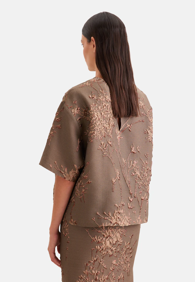 Oversized Shirt aus Spitze in Braun |  Seidensticker Onlineshop