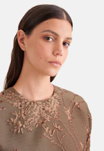 Oversized Shirt aus Spitze in Braun |  Seidensticker Onlineshop