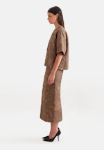 Oversized Shirt aus Spitze in Braun |  Seidensticker Onlineshop
