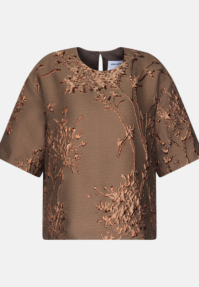 Oversized Shirt aus Spitze in Braun |  Seidensticker Onlineshop