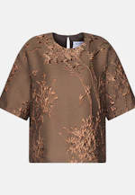 Oversized Shirt aus Spitze in Braun |  Seidensticker Onlineshop