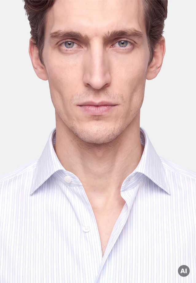 Slim Business shirt Stripes in Hellblau |  Seidensticker Onlineshop
