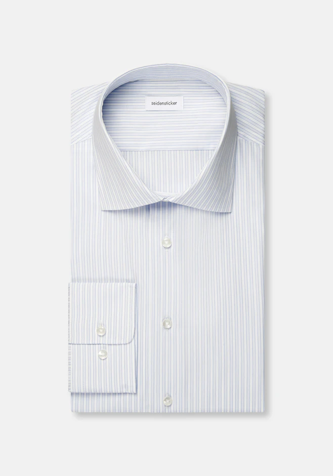 Slim Business shirt Stripes in Hellblau | Seidensticker online shop