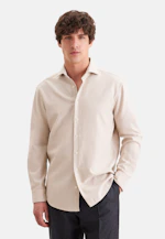 Regular Chemise décontractée Uni in Ecru |  Seidensticker Onlineshop