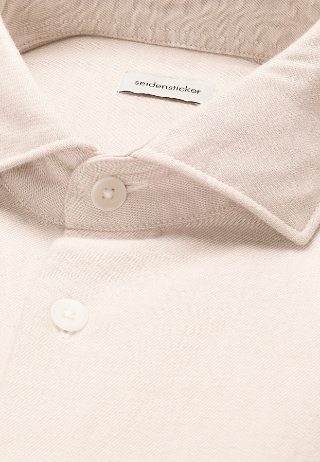 Regular Chemise décontractée Uni dans Ecru | Boutique en ligne Seidensticker
