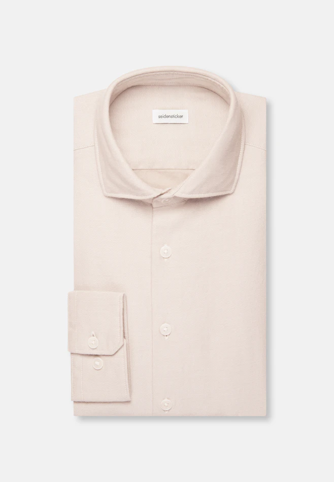 Regular Chemise décontractée Uni dans Ecru | Boutique en ligne Seidensticker
