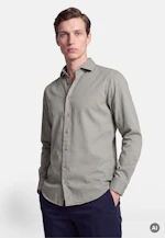Regular Chemise décontractée Uni in Vert |  Seidensticker Onlineshop