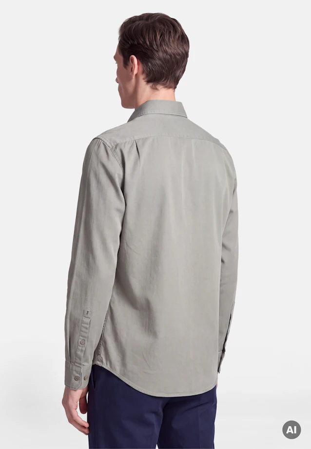 Regular Casual Hemd Uni in Grün |  Seidensticker Onlineshop