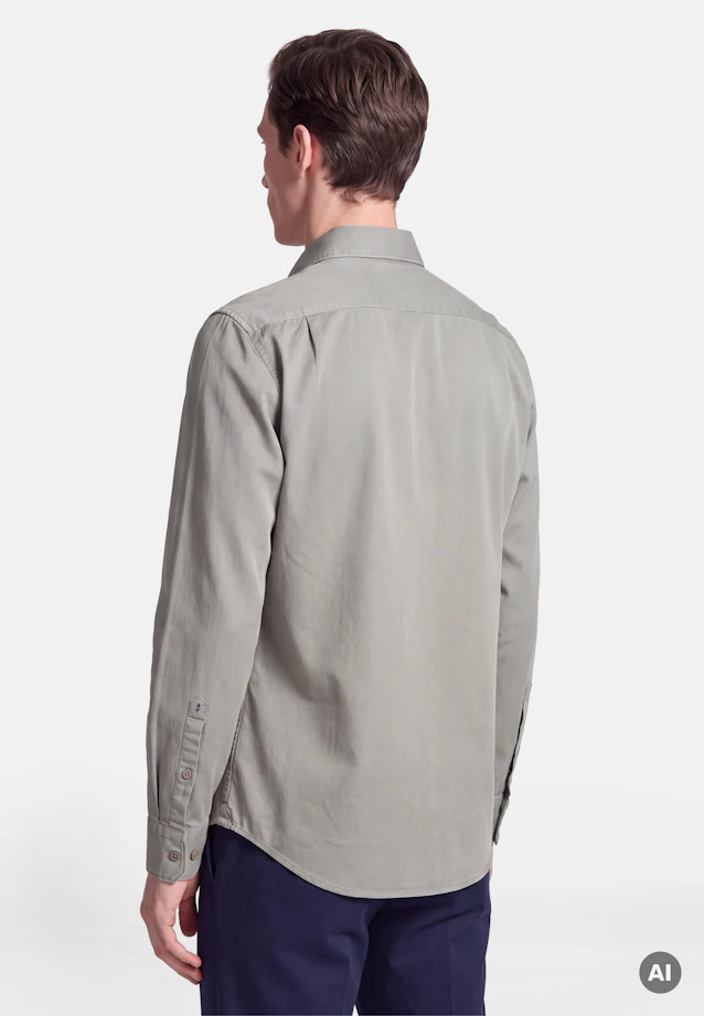 Regular Casual Hemd Uni in Grün |  Seidensticker Onlineshop