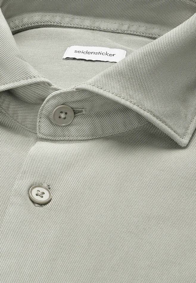 Regular Chemise décontractée Uni dans Vert | Boutique en ligne Seidensticker
