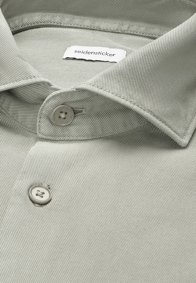 Regular Casual Hemd Uni in Grün |  Seidensticker Onlineshop