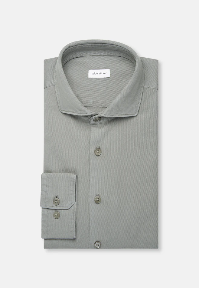 Regular Chemise décontractée Uni dans Vert | Boutique en ligne Seidensticker