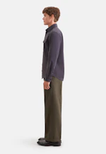 Regular Chemise décontractée Uni in Gris |  Seidensticker Onlineshop
