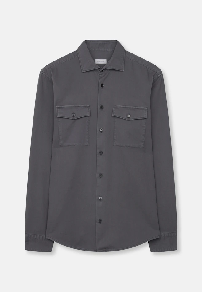 Regular Casual shirt Uni in Grey | Seidensticker online shop