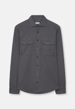 Regular Casual shirt Uni in Grey |  Seidensticker Onlineshop