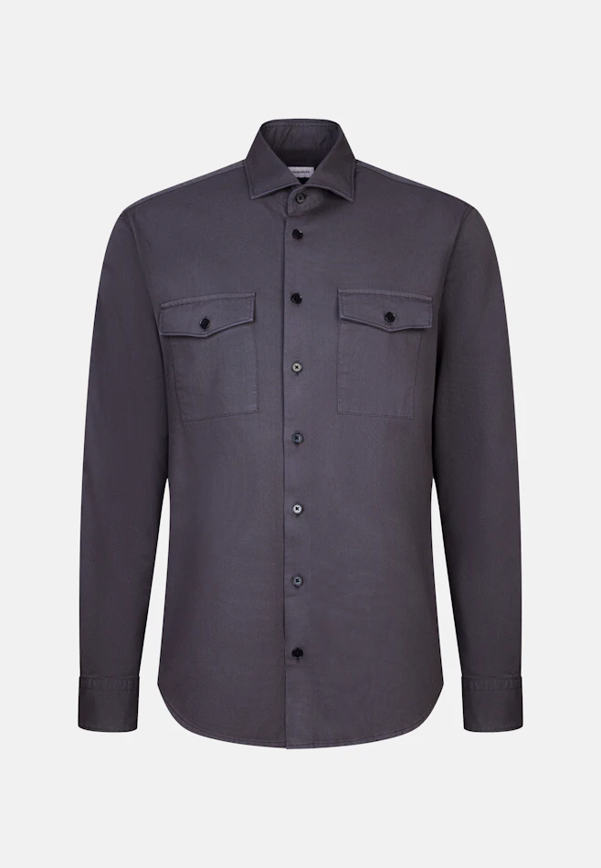 Regular Casual shirt Uni in Grey | Seidensticker online shop