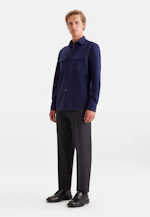 Regular Casual Hemd Uni in Dunkelblau |  Seidensticker Onlineshop
