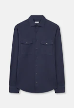 Regular Casual Hemd Uni in Dunkelblau |  Seidensticker Onlineshop