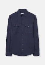 Regular Casual Hemd Uni in Dunkelblau |  Seidensticker Onlineshop