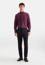 Comfort Flanellhemd Uni in Rot |  Seidensticker Onlineshop