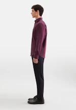 Comfort Flanellhemd Uni in Rot |  Seidensticker Onlineshop