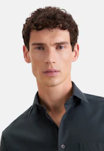 Comfort Flanellhemd Uni in Grün |  Seidensticker Onlineshop