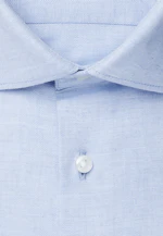Slim Flanellhemd Uni in Mittelblau |  Seidensticker Onlineshop