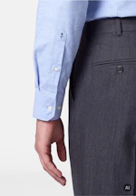 Slim Flannel shirt Uni in Mittelblau |  Seidensticker Onlineshop