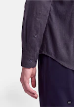 Slim Flanellhemd Uni in Dunkelblau |  Seidensticker Onlineshop