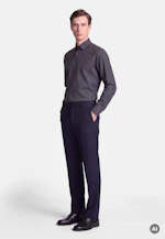 Slim Flanellhemd Uni in Dunkelblau |  Seidensticker Onlineshop