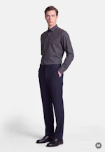 Slim Flanellhemd Uni in Dunkelblau |  Seidensticker Onlineshop