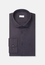 Slim Flanellhemd Uni in Dunkelblau |  Seidensticker Onlineshop