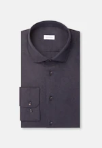 Slim Flanellhemd Uni in Dunkelblau |  Seidensticker Onlineshop