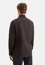 Slim Flanellhemd Uni in Braun |  Seidensticker Onlineshop