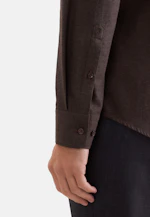 Slim Flanellhemd Uni in Braun |  Seidensticker Onlineshop