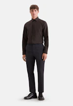 Slim Flanellhemd Uni in Braun |  Seidensticker Onlineshop
