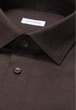 Slim Flanellhemd Uni in Braun |  Seidensticker Onlineshop