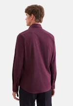 Slim Flanellhemd Uni in Rot |  Seidensticker Onlineshop