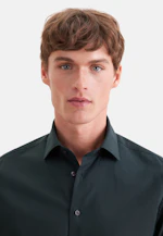 Slim Flanellhemd Uni in Grün |  Seidensticker Onlineshop