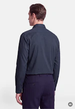 Shaped Flanellhemd Uni in Dunkelblau |  Seidensticker Onlineshop
