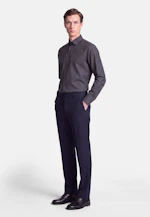 Shaped Flanellhemd Uni in Dunkelblau |  Seidensticker Onlineshop