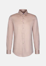 Shaped Flannel shirt Uni in Beige |  Seidensticker Onlineshop