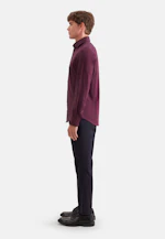 Shaped Flanellhemd Uni in Rot |  Seidensticker Onlineshop