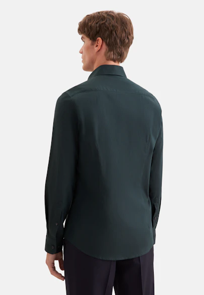 Shaped Flanellhemd Uni in Grün |  Seidensticker Onlineshop