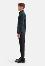 Shaped Flanellhemd Uni in Grün |  Seidensticker Onlineshop