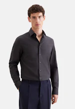 Shaped Flanellhemd Uni in Grau |  Seidensticker Onlineshop